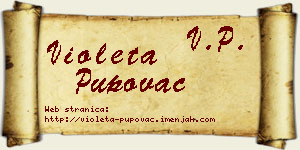 Violeta Pupovac vizit kartica